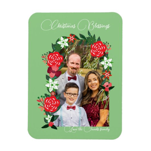 クリスマス恵みフローラ マグネット (縦)