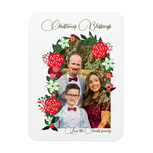 クリスマス恵みフローラ マグネット (縦)
