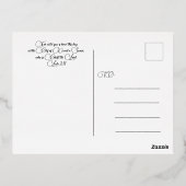 クリスマス恵みフローラ 箔シーズンポストカード (裏面)