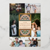 クリスマス恵みホリデーフォトフォイルカード 箔シーズンカード (正面)