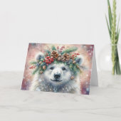 クリスマス恵みポーラベア&ホリークリスチャン シーズンカード (正面)