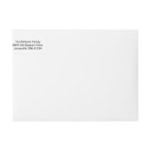 クリスマス恵みラップ差出人住所ラベル ラップアラウンドラベル (正面)