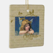 クリスマス恵みリトルエンジェル セラミックオーナメント (右)