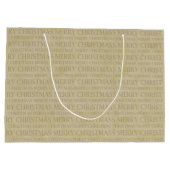 クリスマス恵みヴィンテージ天使 ラージペーパーバッグ (裏面)