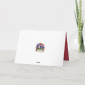 クリスマス恵みヴィンテージ子猫の聖句 シーズンカード (裏面)