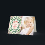 クリスマス恵み写真ホリデーグリーティングカード シーズンカード<br><div class="desc">購入前にテンプレート写真を自分の写真に置き換えて下さい。</div>