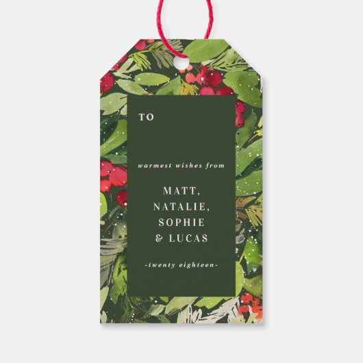 クリスマス恵み写真 ギフトタグ (裏面)