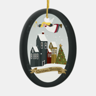 クリスマス恵み天使 |オーナメント セラミックオーナメント