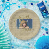 クリスマス恵み天使 ペーパープレート (パーティー)