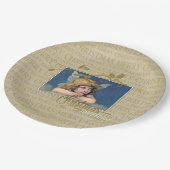 クリスマス恵み天使 ペーパープレート (アングル)