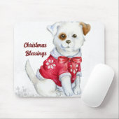 クリスマス恵み子犬マウスパッド マウスパッド (マウス)