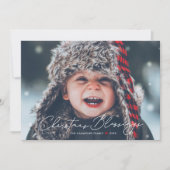 クリスマス恵み宗教的な休日の写真カード (正面)