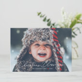 クリスマス恵み宗教的な休日の写真カード (スタンド正面)