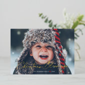 クリスマス恵み宗教箔ホリデーカード 箔シーズンカード (立ち正面)