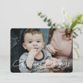 クリスマス恵み手書宗教 シーズンカード (スタンド正面)