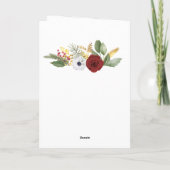 クリスマス恵み賛美主あなた聖句 シーズンカード (裏面)