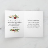 クリスマス恵み賛美主あなた聖句 シーズンカード (内部)