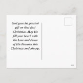 クリスマス恵み賛美主あなた聖句 シーズンポストカード (裏面)