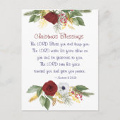 クリスマス恵み賛美主あなた聖句 シーズンポストカード (正面)