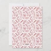 クリスマス恵み赤いスクリプト複数写真 シーズンカード (裏面)