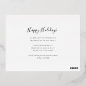 クリスマス恵み金ゴールド箔の誕生発表 箔シーズンポストカード (裏面)