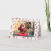 クリスマス恵み3 Photo Repeating Words Red Ho シーズンカード (裏面)