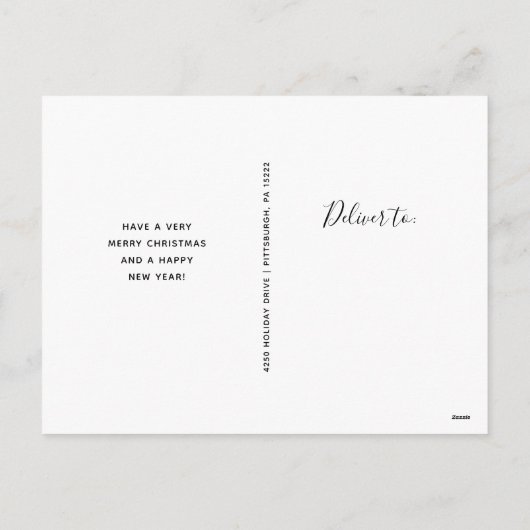 クリスマス恵み |フォトグ数々のリッド シーズンポストカード (裏面)