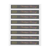 クリスマス恵み ラップアラウンド宛名ラベル (シート)