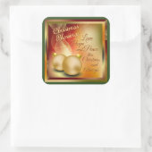 クリスマス恵み、ラブホープ平和 スクエアシール (バッグ)