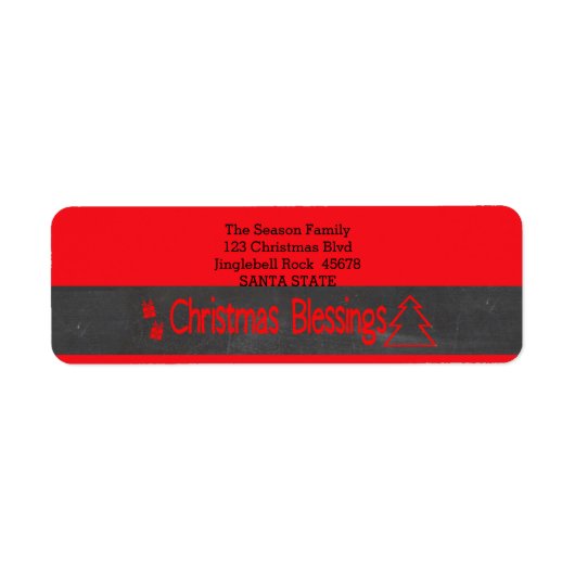 クリスマス恵み ラベル (正面)