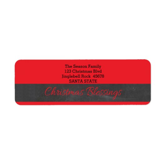 クリスマス恵み ラベル (正面)