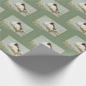 クリスマス恵みSnowBirdsヴィンテージ再生 ラッピングペーパー (角)