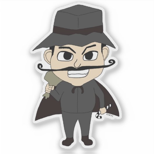 クリスマス悪党 シール (正面)