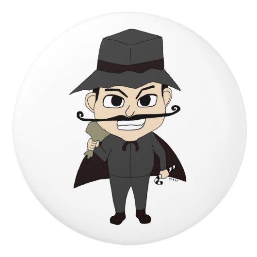 クリスマス悪党 セラミックノブ (正面)