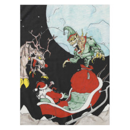 クリスマス悪夢カスタムコットンテーブルクロス テーブルクロス