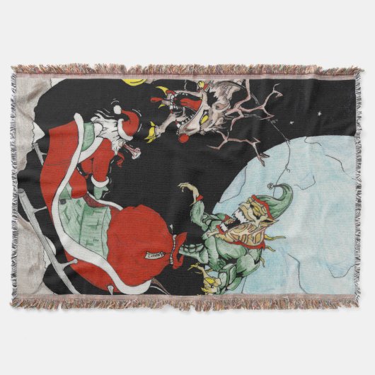 クリスマス悪夢カスタムスローブランケット スローブランケット (正面)