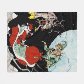 クリスマス悪夢カスタムフリースブランケット フリースブランケット (正面(横))