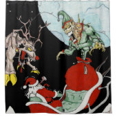 クリスマス悪夢シャワーカーテン シャワーカーテン (正面)