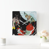 クリスマス悪夢スクエアウォールクロック スクエア壁時計 (ホーム)