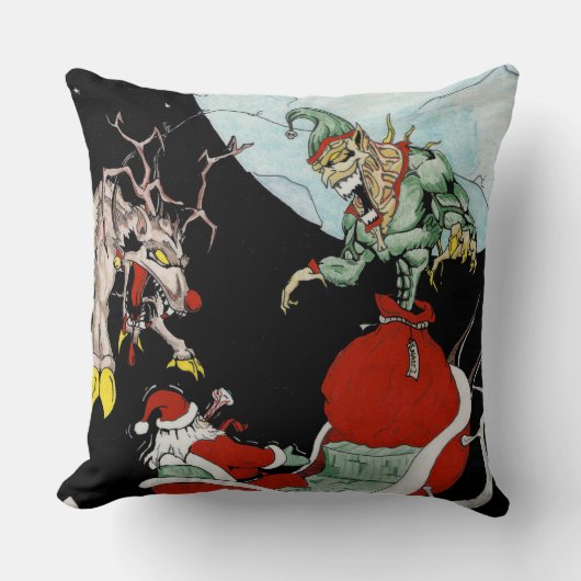 クリスマス悪夢ポリエステル装飾用クッション クッション (正面)