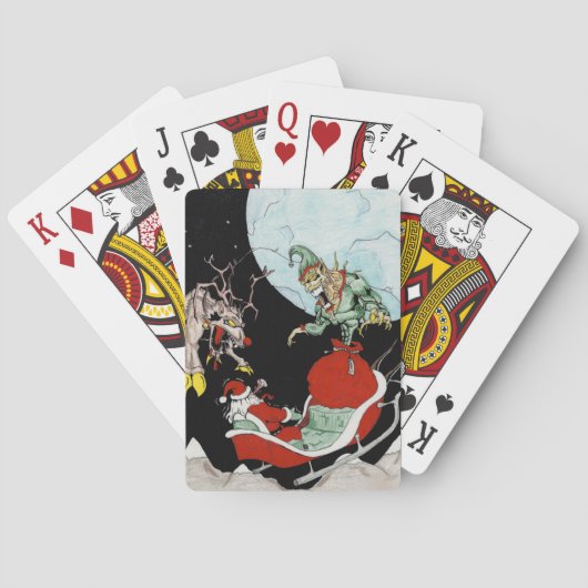 クリスマス悪夢自転車®トランプのポーカートランプ トランプ (裏面)