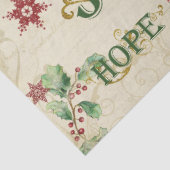 クリスマス愛の喜び平和の希望の水の色の切り離し 薄葉紙 (詳細)