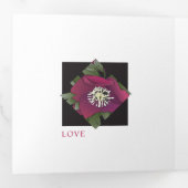 クリスマス愛の笑い灯 三つ折りクリスマスカード (内部最初)