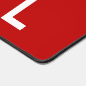 クリスマス愛の赤の背景の休日の書式 デスクマット (コーナー)