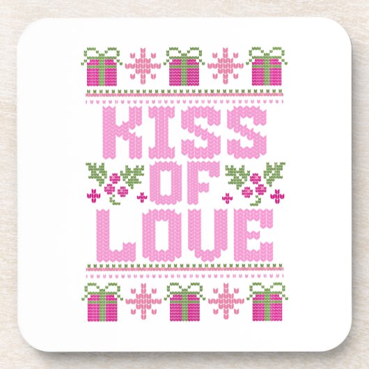 クリスマス愛キス コースター (正面)