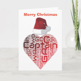 クリスマス愛ハートのネットボールのデザイン シーズンカード