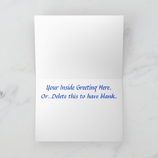 クリスマス愛国サンキューカードカスタマイズ-それ! サンキューカード (内部)