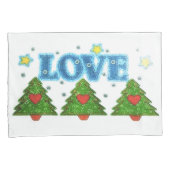 クリスマス愛枕カバー、標準サイズ 枕カバー (正面右)