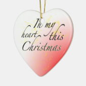 クリスマス愛 セラミックオーナメント (左)