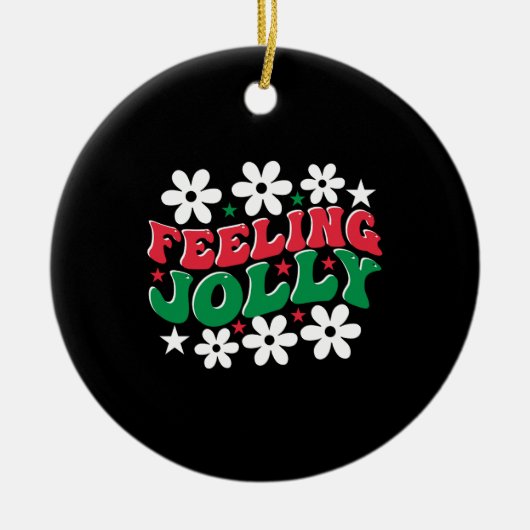 クリスマス感じギフトすてき セラミックオーナメント (正面)